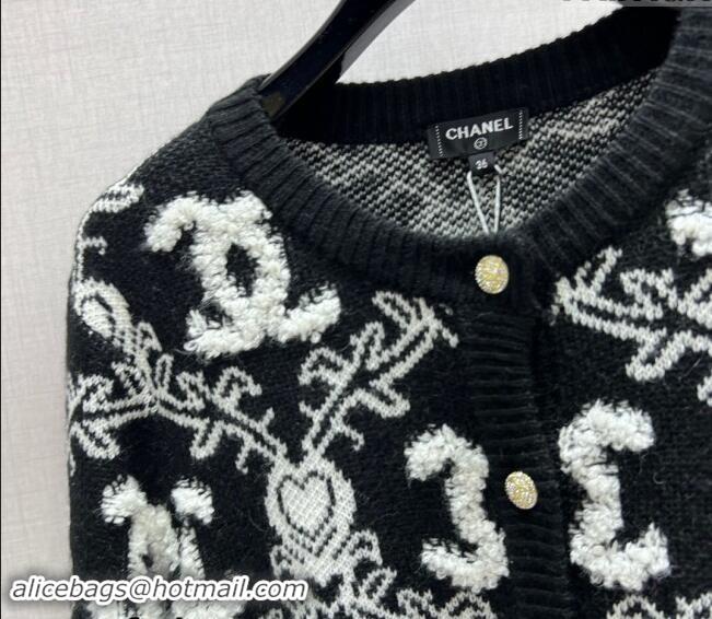 Good Taste Chanel Raised CC Cardigan CH1108 Black 2024