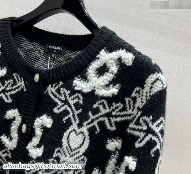 Good Taste Chanel Raised CC Cardigan CH1108 Black 2024