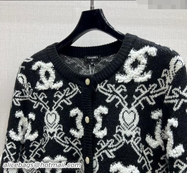 Good Taste Chanel Raised CC Cardigan CH1108 Black 2024