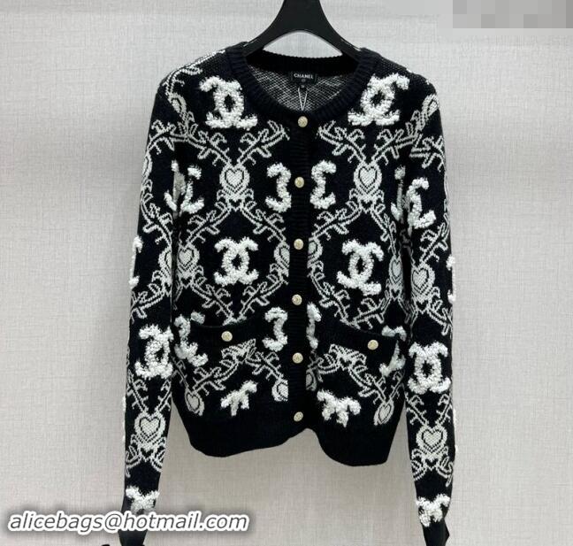 Good Taste Chanel Raised CC Cardigan CH1108 Black 2024