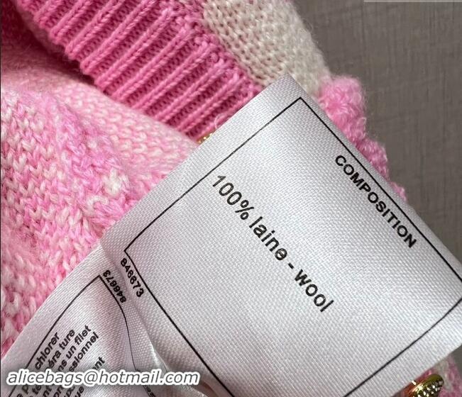 Famous Brand Chanel Raised CC Cardigan 1108 Pink 2024