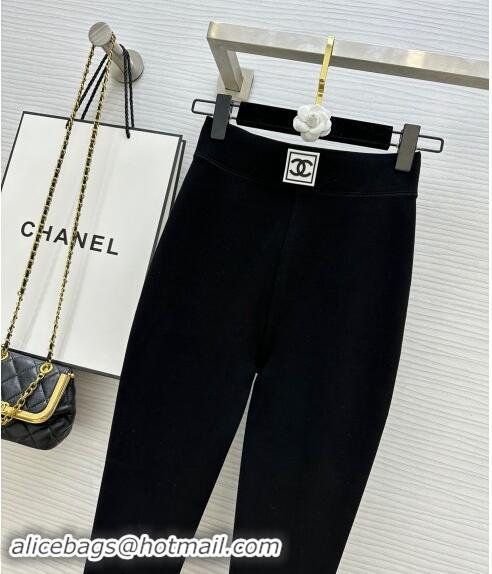 ​Low Cost Chanel Black Stretch Lined Pants 1108 Black 2024