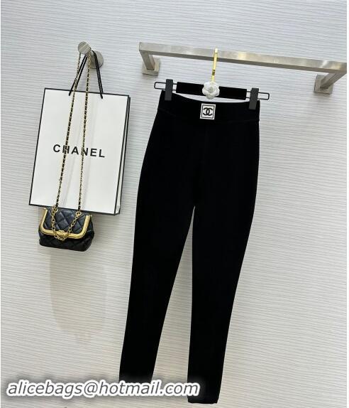 ​Low Cost Chanel Black Stretch Lined Pants 1108 Black 2024