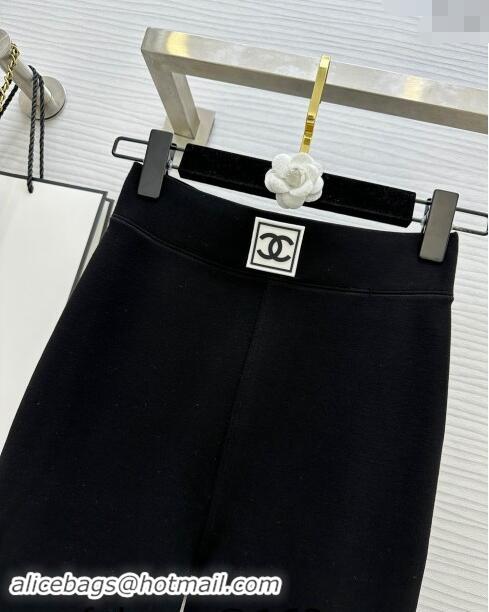 ​Low Cost Chanel Black Stretch Lined Pants 1108 Black 2024