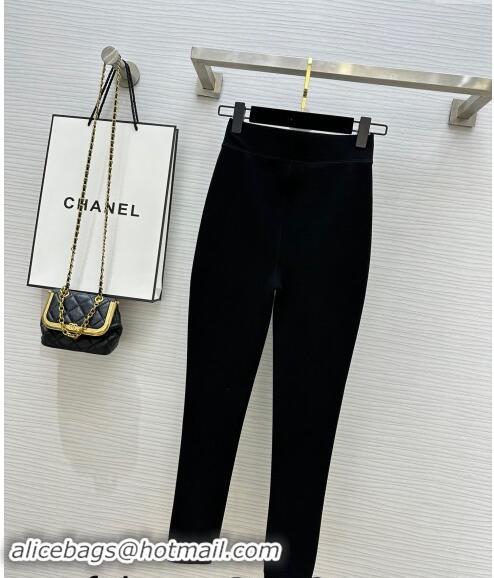 ​Low Cost Chanel Black Stretch Lined Pants 1108 Black 2024