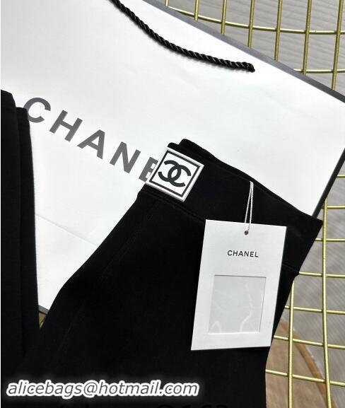 ​Low Cost Chanel Black Stretch Lined Pants 1108 Black 2024