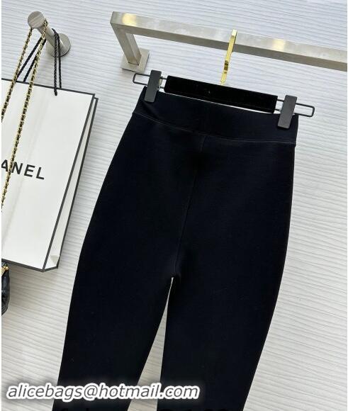 ​Low Cost Chanel Black Stretch Lined Pants 1108 Black 2024