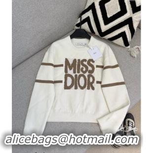 Super Quality Dior Miss Dior Sweater 1108 Brown/White 2024