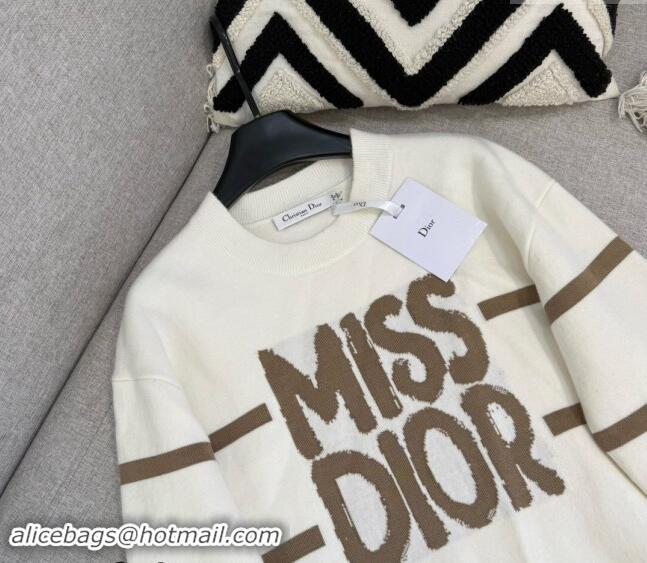 Super Quality Dior Miss Dior Sweater 1108 Brown/White 2024