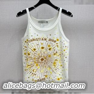 Super Quality Dior Sparkle Vest 1108 White 2024