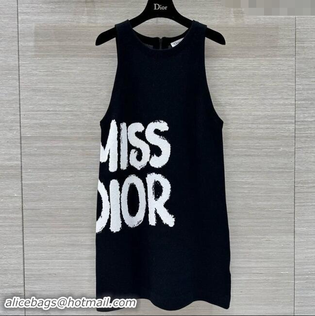 Top Quality Dior Miss Dior Vest Dress 8037 Black 2024