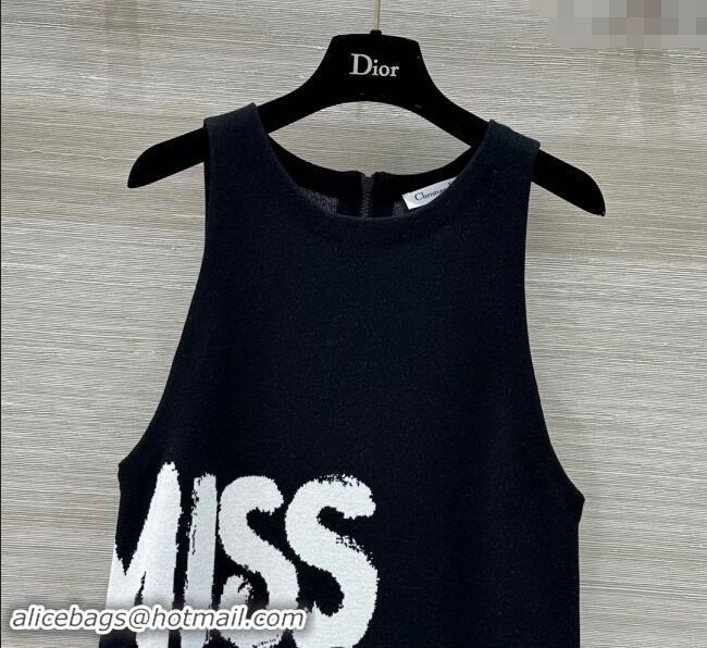 Top Quality Dior Miss Dior Vest Dress 8037 Black 2024