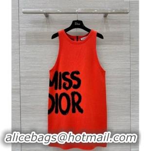 Promotional Dior Miss Dior Vest Dress 8037 Orange 2024