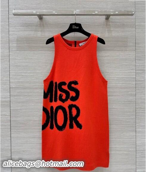 Promotional Dior Miss Dior Vest Dress 8037 Orange 2024