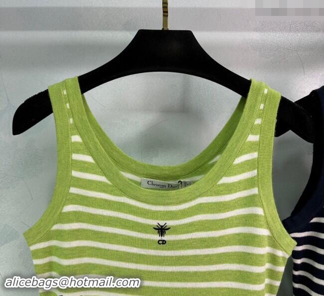 ​Top Quality Dior Striped Vest 1108 Green/Black 2024