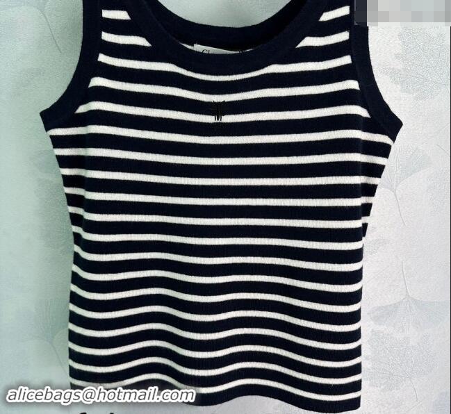 ​Top Quality Dior Striped Vest 1108 Green/Black 2024