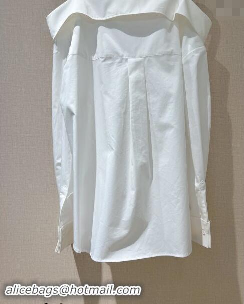 Discount Dior Shoulder Strap Shirt 1108 White 2024