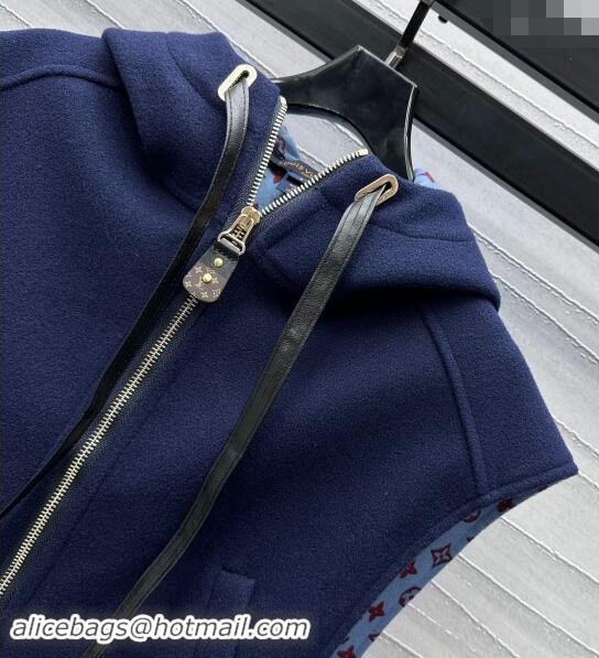 Luxury Discount Louis Vuitton Vest 1108 Blue 2024