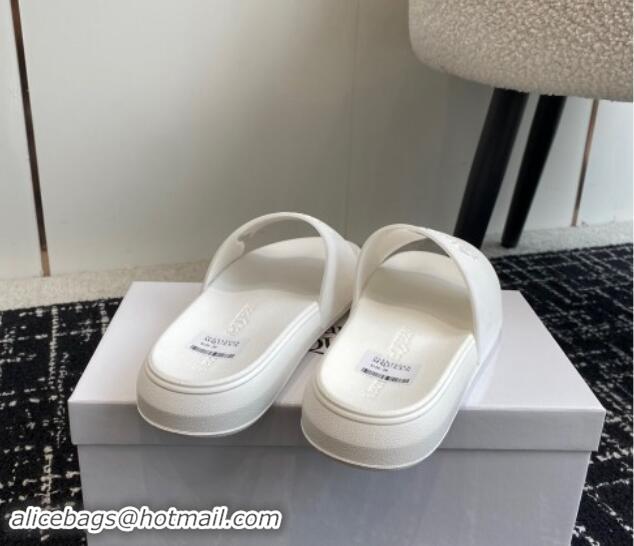 Low Cost Alexander McQueen TPU Slide Sandals All White 430123