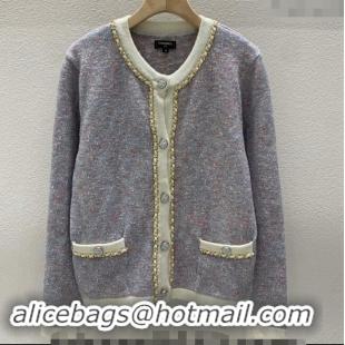 Buy Inexpensive Chanel Cardigan 110802 Purple 2024