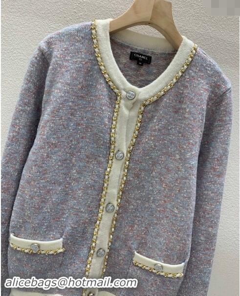 Buy Inexpensive Chanel Cardigan 110802 Purple 2024