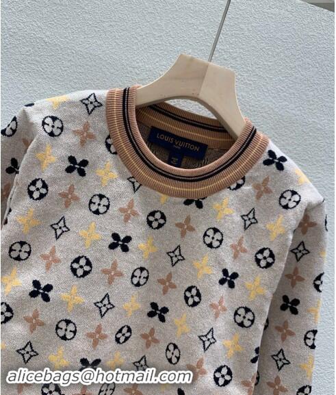 Best Quality Louis Vuitton Monogram Sweater LV1108 Beige 2024