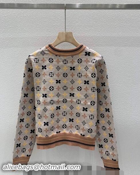 Best Quality Louis Vuitton Monogram Sweater LV1108 Beige 2024