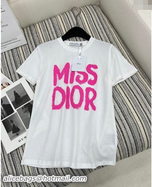 Well Crafted Dior Miss Dior T-Shirt 1108 White/Pink 2024