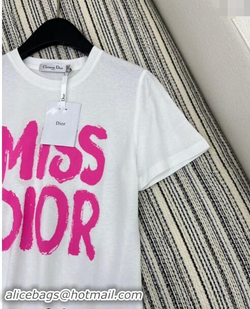 Well Crafted Dior Miss Dior T-Shirt 1108 White/Pink 2024