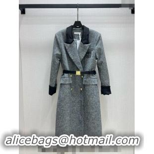 Super Quality Dior Miss Dior Long Coat 1108 Grey 2024