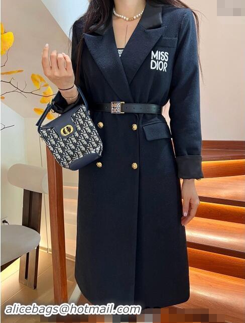 ​Reasonable Price Dior Miss Dior Long Coat 1108 Black 2024