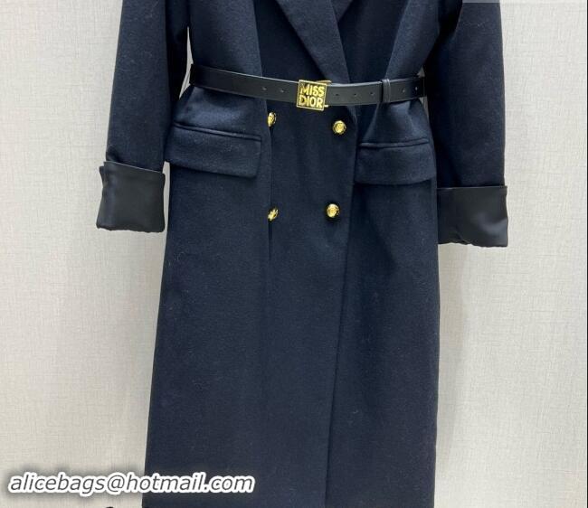 ​Reasonable Price Dior Miss Dior Long Coat 1108 Black 2024