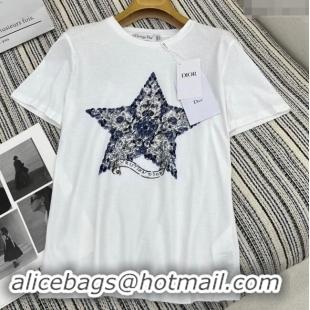 Reasonable Price Dior T-Shirt 110803 White 2024