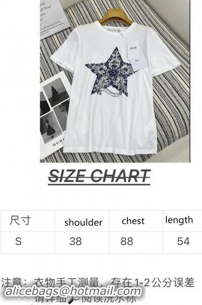 Reasonable Price Dior T-Shirt 110803 White 2024