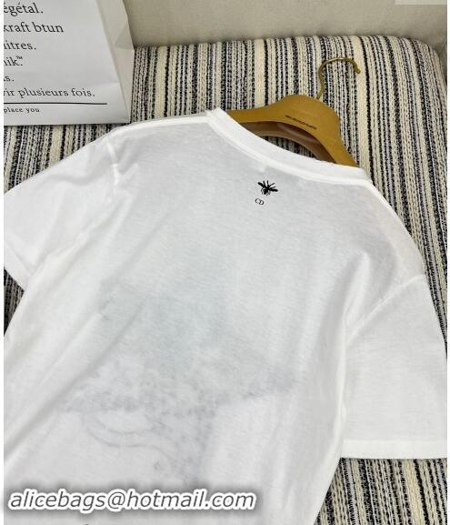 Reasonable Price Dior T-Shirt 110803 White 2024