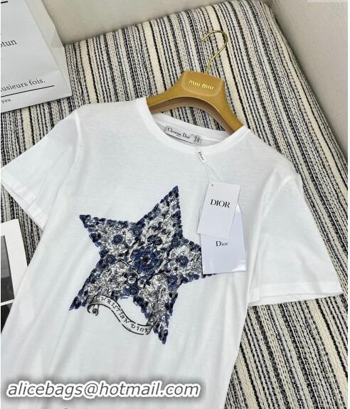 Reasonable Price Dior T-Shirt 110803 White 2024