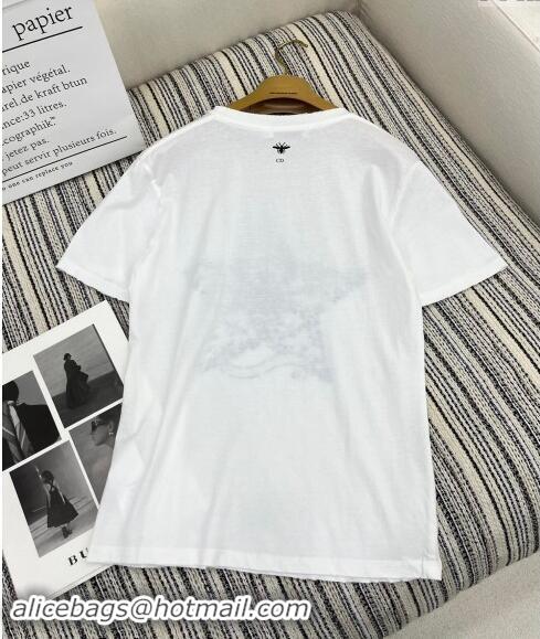 Reasonable Price Dior T-Shirt 110803 White 2024