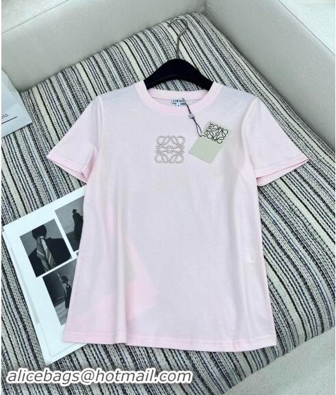 Reasonable Price Loewe Logo T-Shirt 1108 Pink 2024