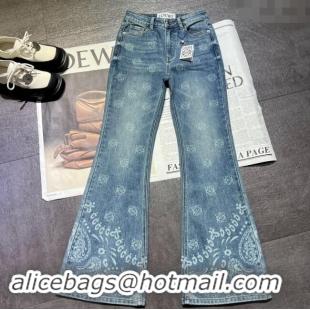 Top Quality Loewe Denim Jeans Pants 110801 Blue 2024