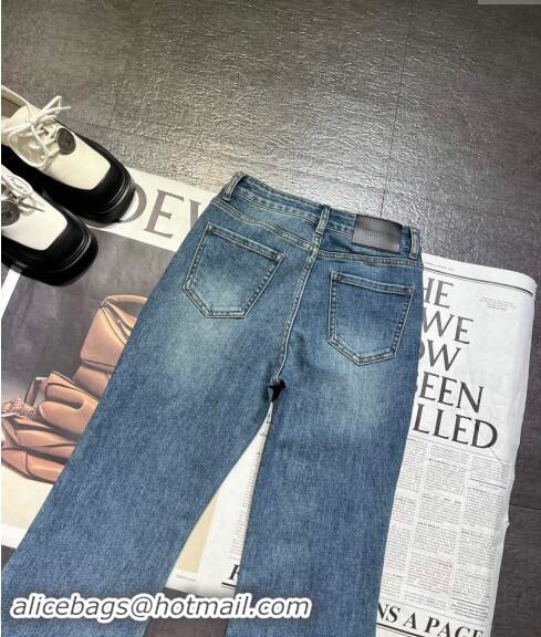 Top Quality Loewe Denim Jeans Pants 110801 Blue 2024