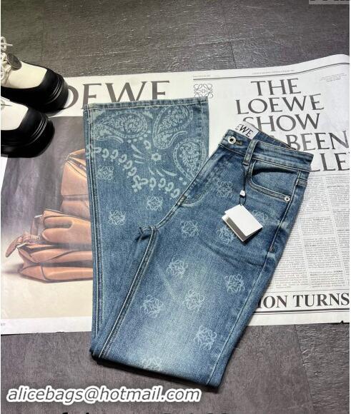 Top Quality Loewe Denim Jeans Pants 110801 Blue 2024