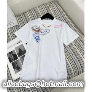 ​Most Popular Louis Vuitton T-Shirt 1108 White 2024