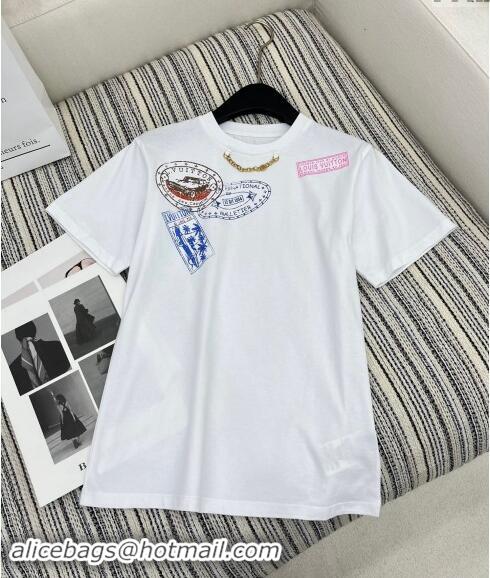 ​Most Popular Louis Vuitton T-Shirt 1108 White 2024