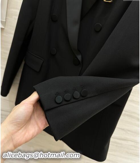 ​Reasonable Price Saint Laurent Brooch Jacket 1108 Black 2024