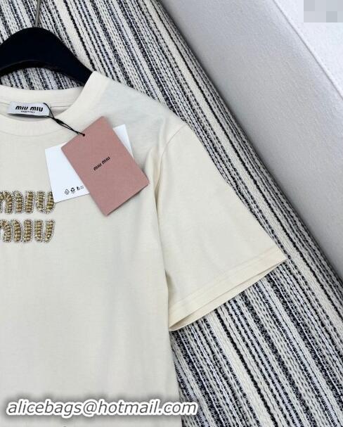 Affordable Price Miu Miu T-Shirt 1108 White 2024