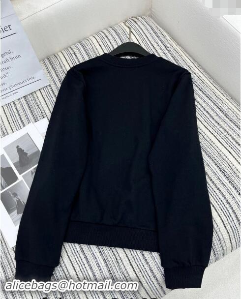 Luxury Cheap Miu Miu Sweatshirt 1108 Black 2024