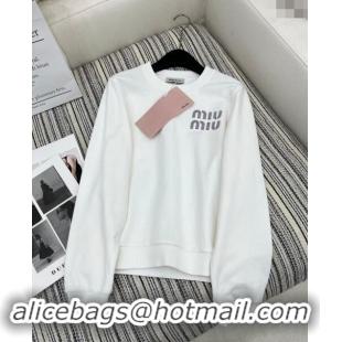 ​Super Quality Miu Miu Sweatshirt 1108 White 2024