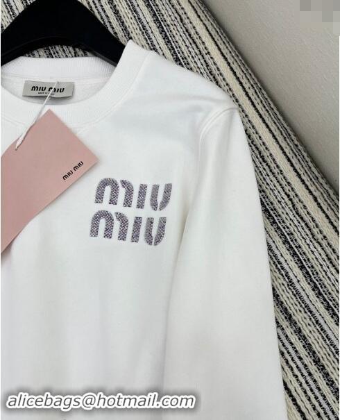 ​Super Quality Miu Miu Sweatshirt 1108 White 2024