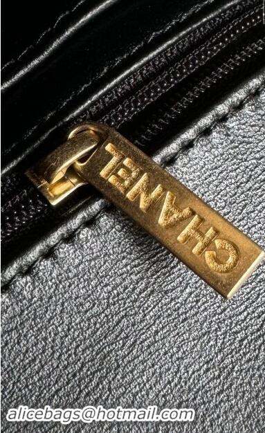 Reasonable Price Chanel Mini Classic Flap Bag with Top Handle in Pythonskin Leather AS2431 Black 2024