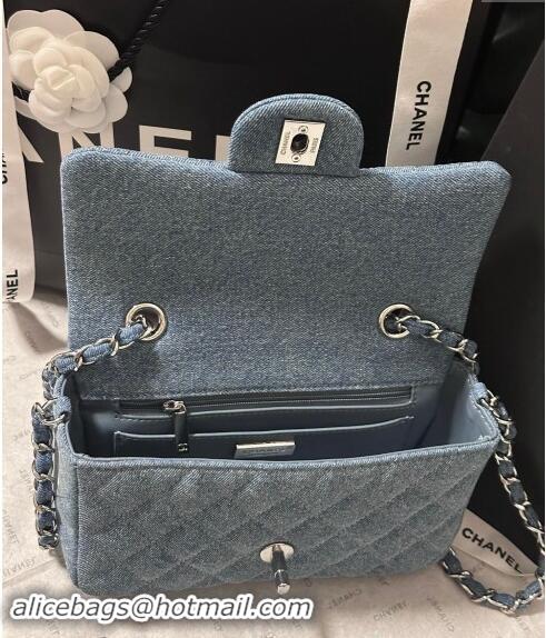 Promotional Chanel Denim Classic Mini Flap Bag A69900 Light Blue 2024